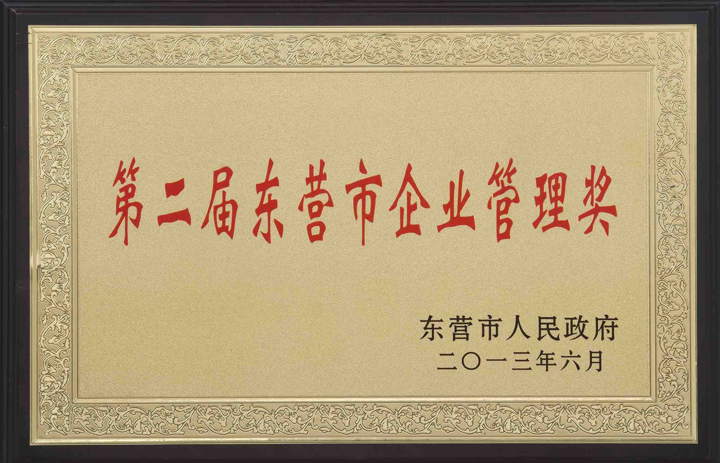 3   东营市人民政府企业管理奖